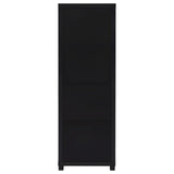 Jupiter 3-shelf Media Tower Bookcase with Storage Cabinet Black - 707756 - Luna Furniture