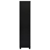 Jupiter 3-shelf Media Tower Bookcase with Storage Cabinet Black from Coaster - Luna Furniture