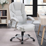 Kaffir White/Silver Adjustable Height Office Chair from Coaster - Luna Furniture