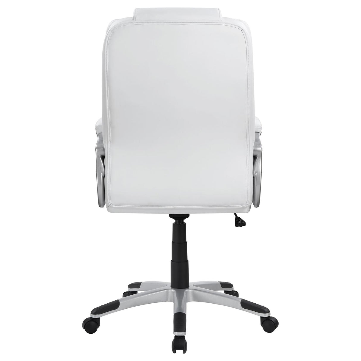 Kaffir White/Silver Adjustable Height Office Chair from Coaster - Luna Furniture