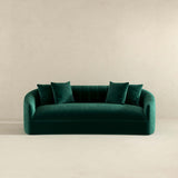 Kante Mid-Century Modern Green Velvet Sofa - AFC01799 - Luna Furniture