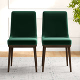 Kate Mid-Century Modern Dining Chair (Set of 2) Blue Polyester Blend - AFC00363 - Luna Furniture