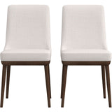 Kate Mid-Century Modern Dining Chair (Set of 2) Blue Polyester Blend - AFC00363 - Luna Furniture