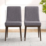 Kate Mid-Century Modern Dining Chair (Set of 2) Blue Polyester Blend - AFC00363 - Luna Furniture