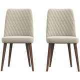 Katie Mid-Century Modern Velvet Dining Chair (Set of 2) Navy Blue - AFC00113 - Luna Furniture