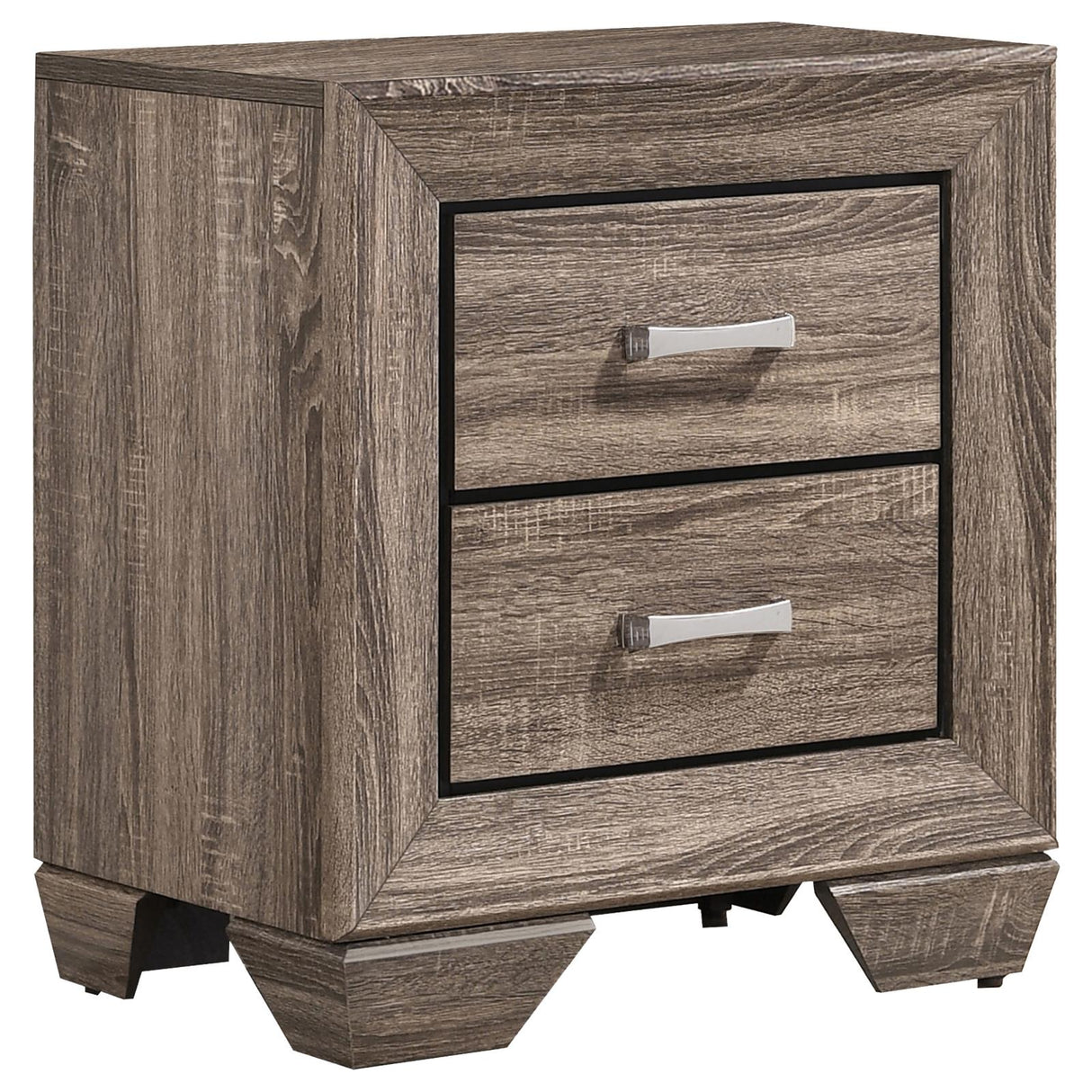 Kauffman 2-Drawer Nightstand Washed Taupe from Coaster - Luna Furniture