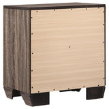 Kauffman 2-Drawer Nightstand Washed Taupe from Coaster - Luna Furniture