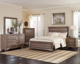 Kauffman 6-drawer Dresser with Mirror Washed Taupe from Coaster - Luna Furniture