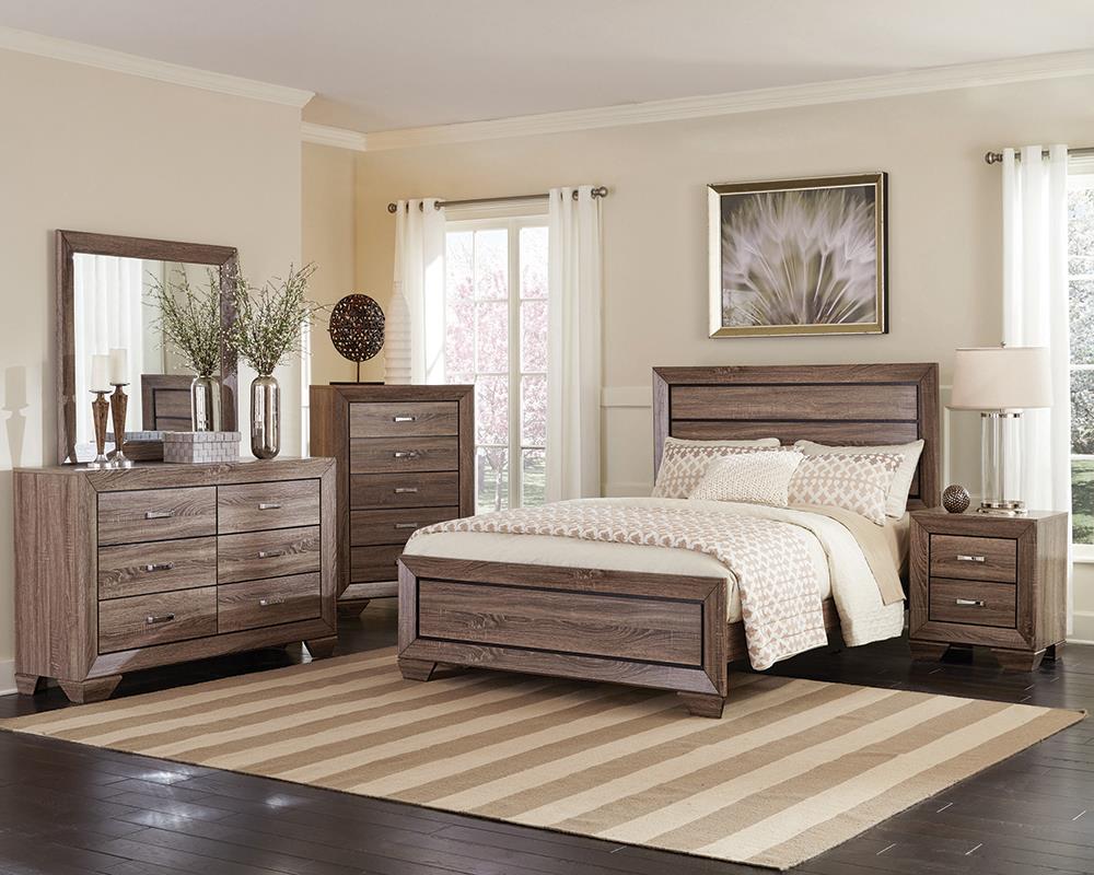 Kauffman 4-Piece Eastern King Bedroom Set with High Straight Headboard from Coaster - Luna Furniture