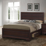 Kauffman California King Storage Bed Dark Cocoa - 204390KW - Luna Furniture