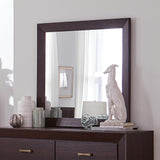 Kauffman Dark Cocoa Rectangular Mirror from Coaster - Luna Furniture