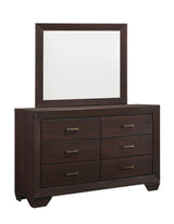 Kauffman Dark Cocoa Rectangular Mirror from Coaster - Luna Furniture