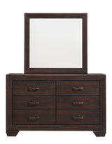 Kauffman Dark Cocoa Rectangular Mirror from Coaster - Luna Furniture