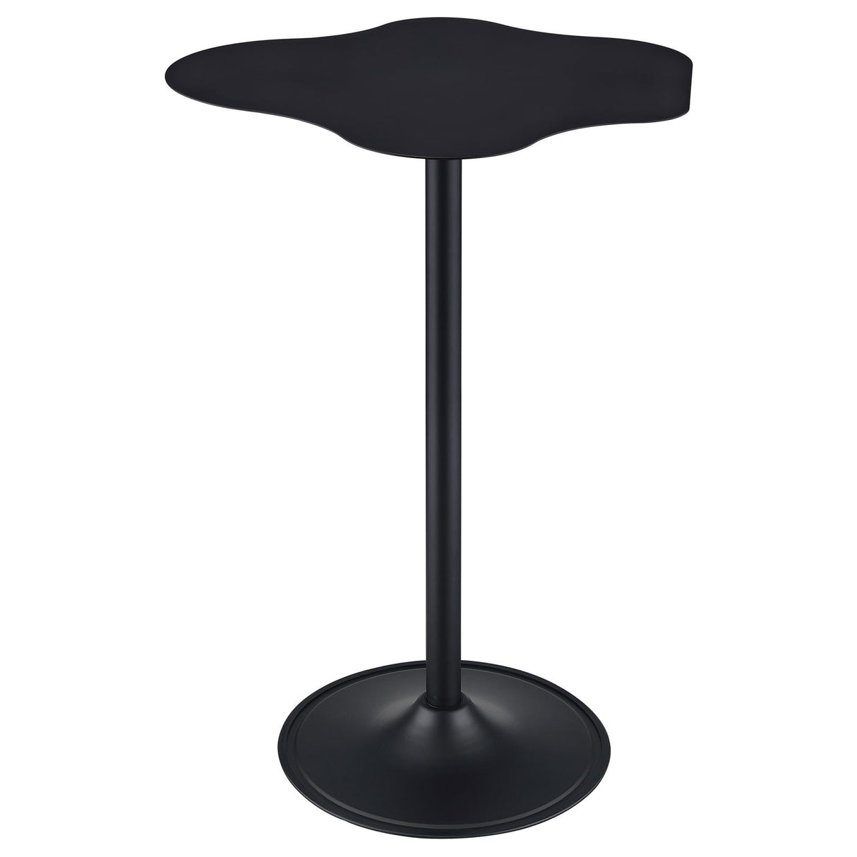 Keanu Pedestal Cloud-Shaped Top Bar Table Black - 182230 - Luna Furniture