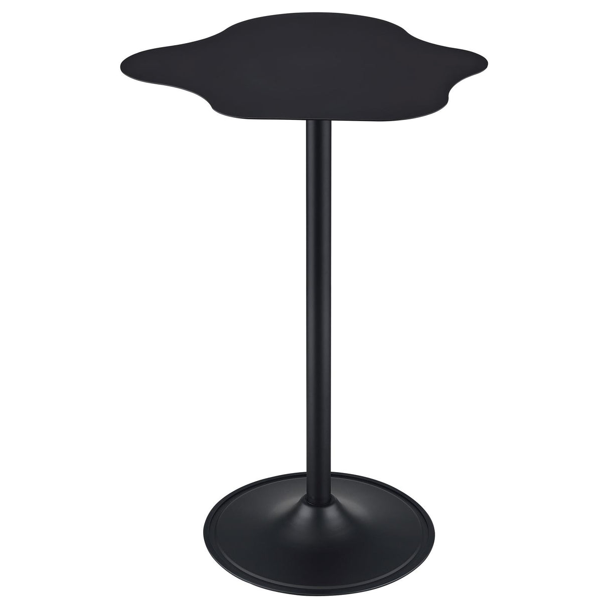 Keanu Pedestal Cloud-Shaped Top Bar Table Black - 182230 - Luna Furniture