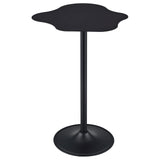 Keanu Pedestal Cloud-Shaped Top Bar Table Black - 182230 - Luna Furniture