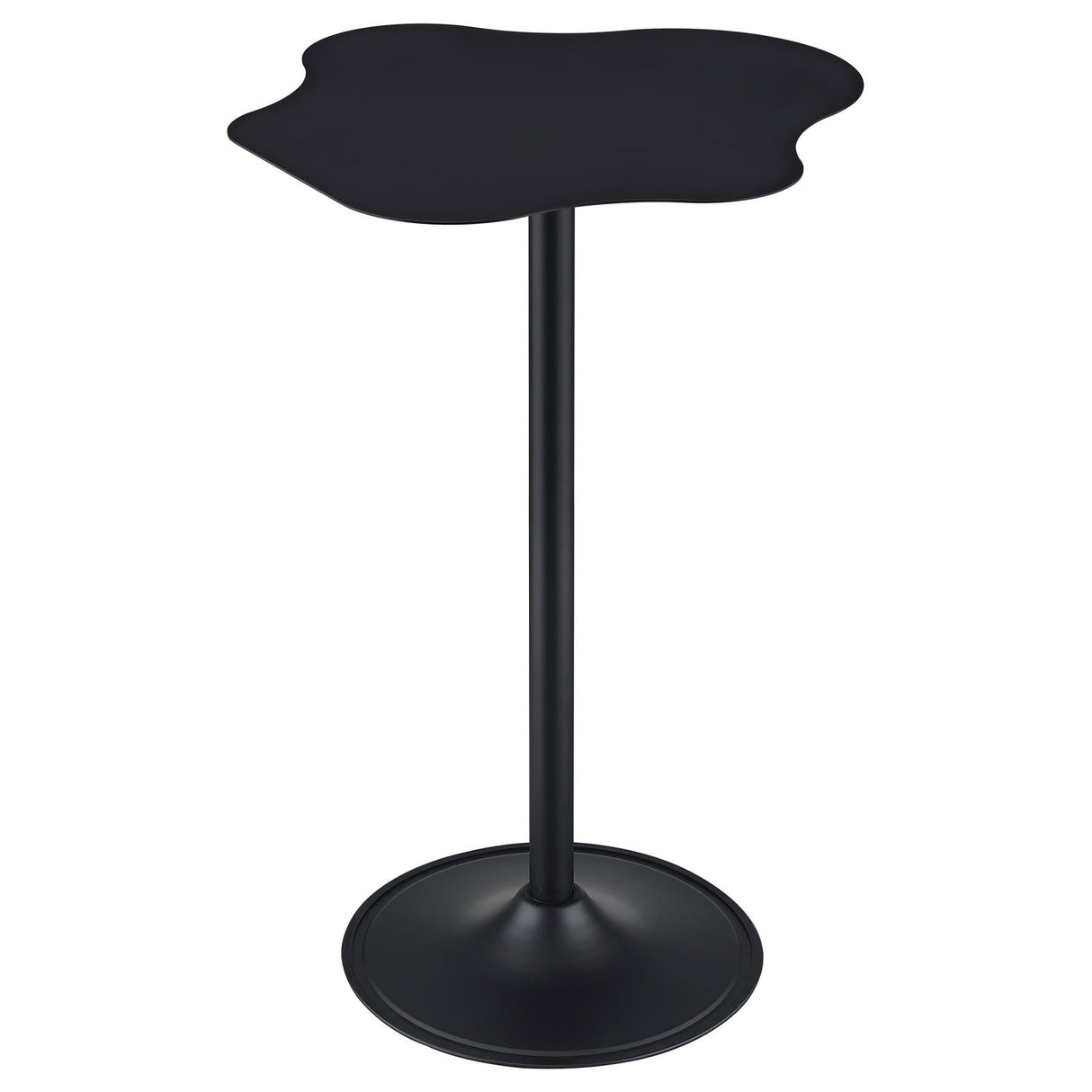 Keanu Pedestal Cloud-Shaped Top Bar Table Black - 182230 - Luna Furniture