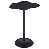 Keanu Pedestal Cloud-Shaped Top Bar Table Black - 182230 - Luna Furniture