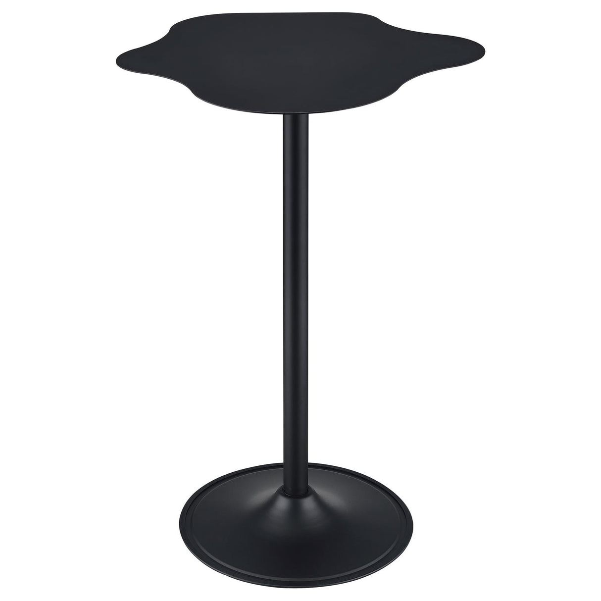 Keanu Pedestal Cloud-Shaped Top Bar Table Black - 182230 - Luna Furniture