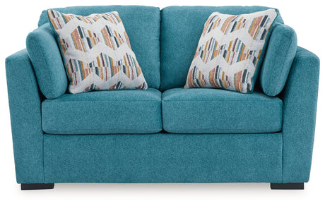 Keerwick Teal Loveseat - 6750735 - Luna Furniture