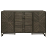 Kelly 3-drawer Storage Dining Sideboard Server Dark Grey from Coaster - Luna Furniture