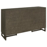 Kelly 3-drawer Storage Dining Sideboard Server Dark Grey from Coaster - Luna Furniture