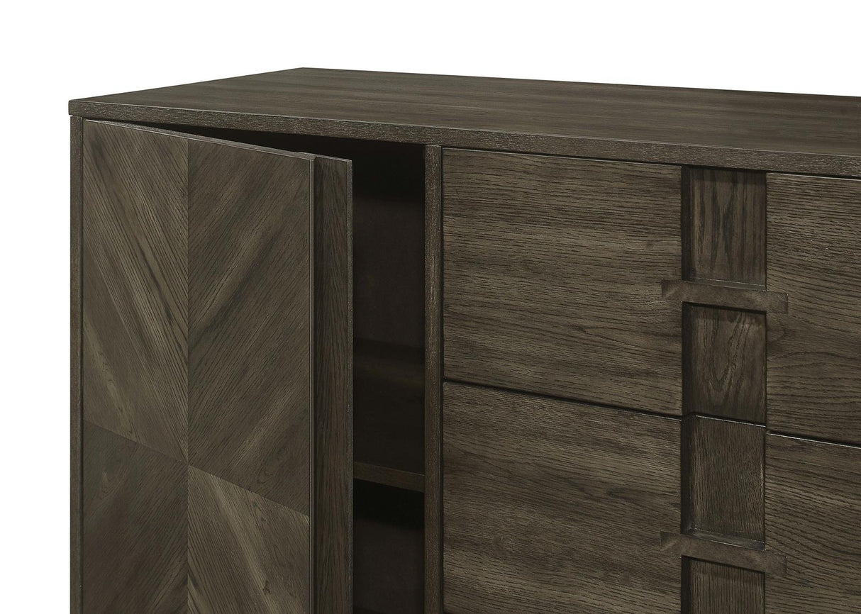 Kelly 3-drawer Storage Dining Sideboard Server Dark Grey from Coaster - Luna Furniture