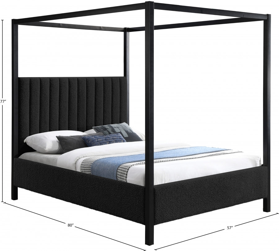 Kelly Full Bed (3 Boxes) Black from Meridian - Luna Furniture