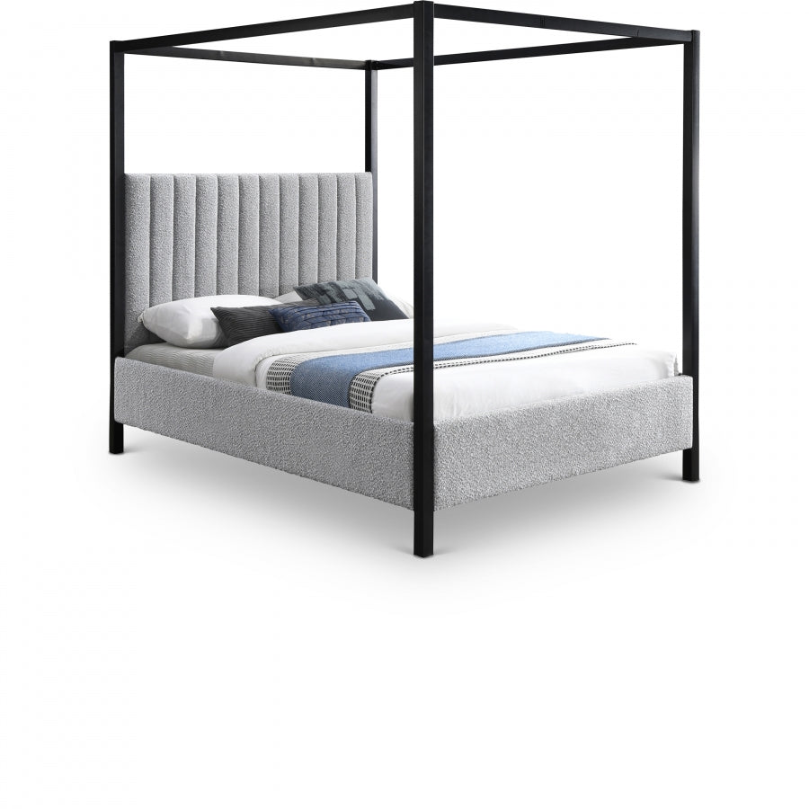 Kelly Full Bed (3 Boxes) Grey from Meridian - Luna Furniture