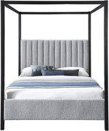 Kelly Full Bed (3 Boxes) Grey from Meridian - Luna Furniture