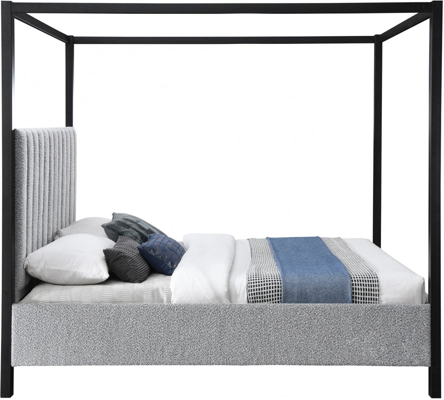 Kelly Full Bed (3 Boxes) Grey from Meridian - Luna Furniture