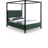 Kelly King Bed (3 Boxes) Green from Meridian - Luna Furniture