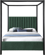 Kelly King Bed (3 Boxes) Green from Meridian - Luna Furniture