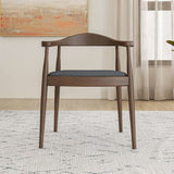 Kelly Mid-Century Modern Dining Chair Black Vegan Leather - AFC00290 - Luna Furniture