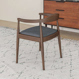 Kelly Mid-Century Modern Dining Chair Grey Fabric - AFC00045 - Luna Furniture