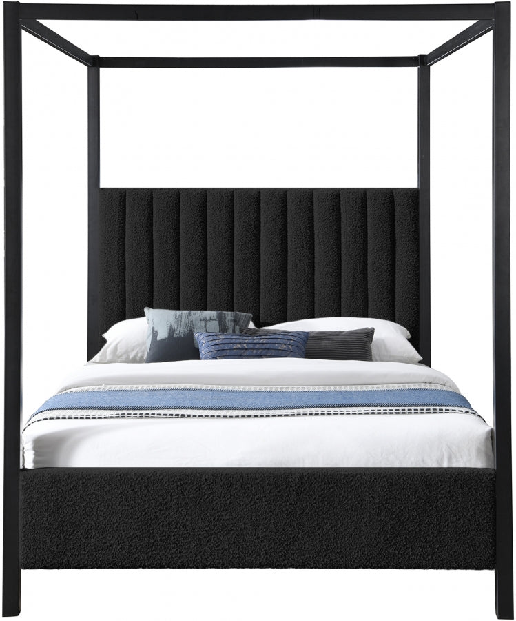 Kelly Queen Bed (3 Boxes) Black from Meridian - Luna Furniture