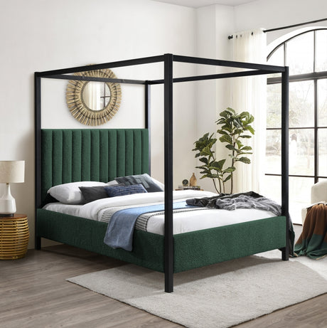 Kelly Queen Bed (3 Boxes) Green from Meridian - Luna Furniture