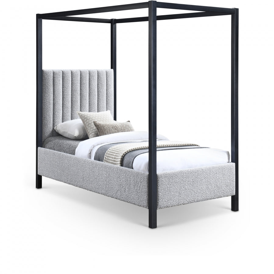 Kelly Twin Bed (3 Boxes) Grey from Meridian - Luna Furniture