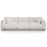 Kely Mid-Century Modern 100'' Boucle Upholstered Sofa Cream - AFC01958 - Luna Furniture