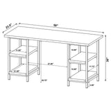 Kemper Salvaged Cabin 4-Shelf Writing Desk from Coaster - Luna Furniture