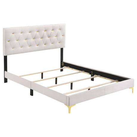 Kendall 4-piece Eastern King Bedroom Set White - 224401KE-S4 - Luna Furniture