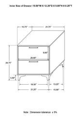 Kendall 5-piece Eastern King Bedroom Set White - 224401KE-S5 - Luna Furniture