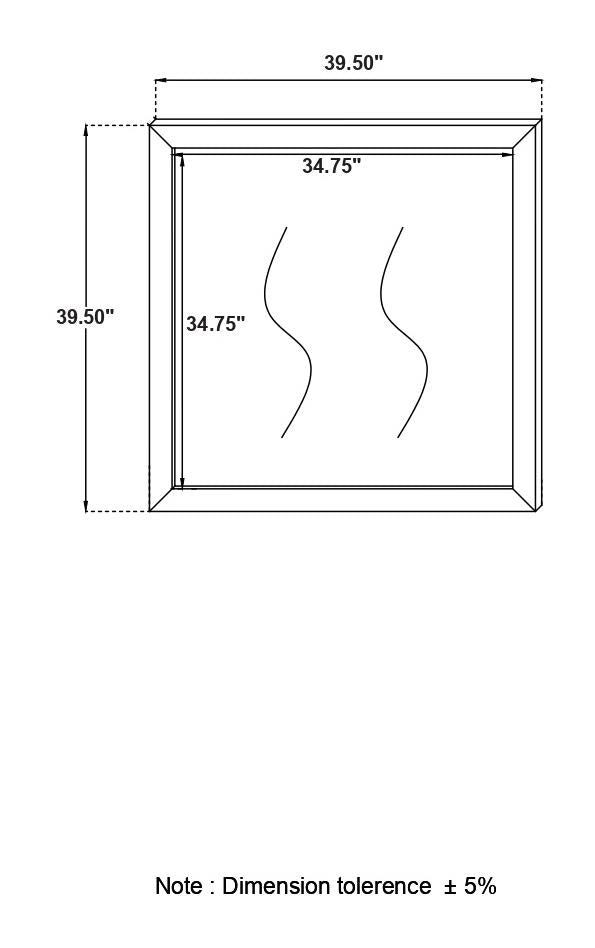 Kendall White Square Dresser Mirror from Coaster - Luna Furniture