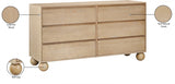 Kent Dresser Natural from Meridian - Luna Furniture