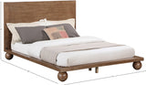 Kent King Bed (3 Boxes) Brown from Meridian - Luna Furniture