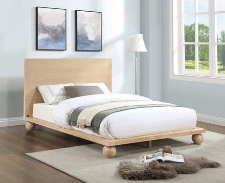 Kent King Bed (3 Boxes) Natural from Meridian - Luna Furniture