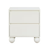 Kent Nightstand Cream from Meridian - Luna Furniture