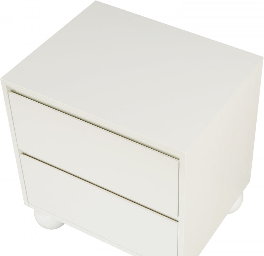 Kent Nightstand Cream from Meridian - Luna Furniture