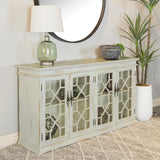 Kiara White 4-Door Accent Cabinet with Adjustable Shelves from Coaster - Luna Furniture