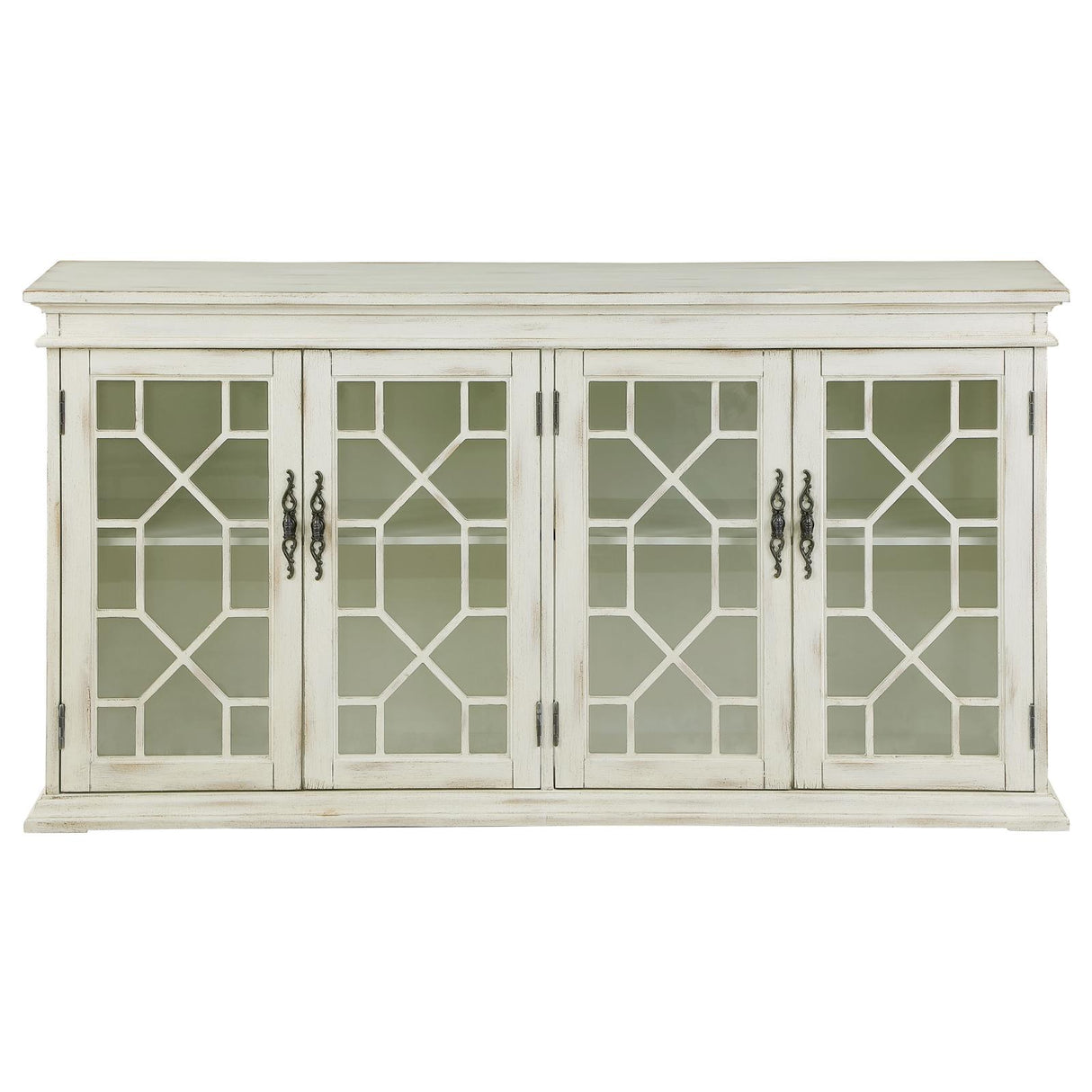 Kiara White 4-Door Accent Cabinet with Adjustable Shelves from Coaster - Luna Furniture